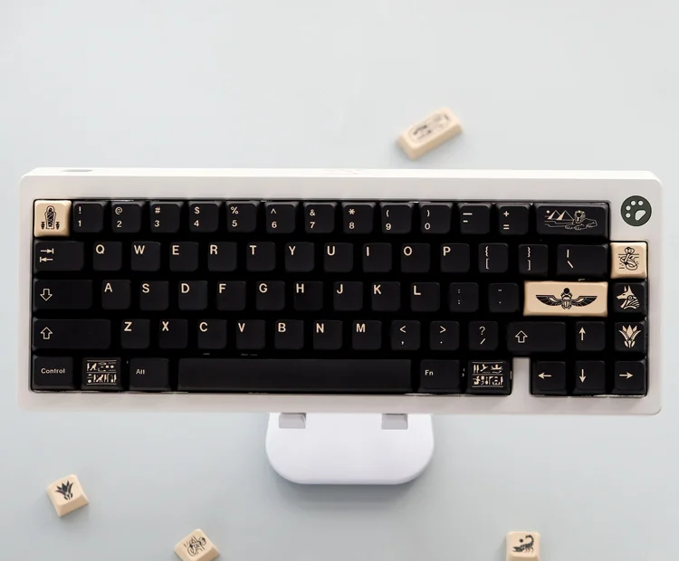 amarelo pbt cinco lados sublimação keycap xda