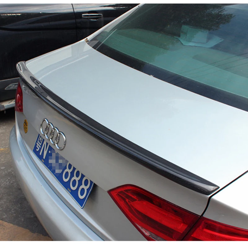 Для Audi A4 B8 Седан 4 двери 2009 2010 2011 2012 S4 стиль высокое качество углеродное волокно