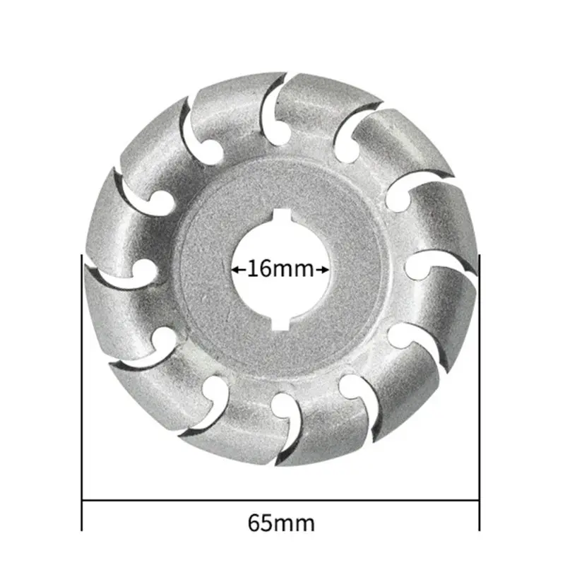 Electric Angle Grinder Shaping Blade Wheel Wood Carving 12 Teeth Disc Cutting Milling Woodworking Tool