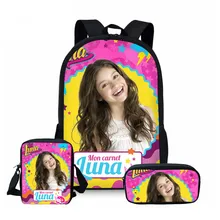 ThiKin школьные сумки для подростков девочек Soy Luna дорожные рюкзаки Детский Школьный рюкзак 3 шт. школьные сумки mochila infantil