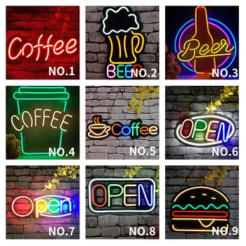 

LED neon dynamic programmable Black Label welcom open neon sign decoration light ins net red
