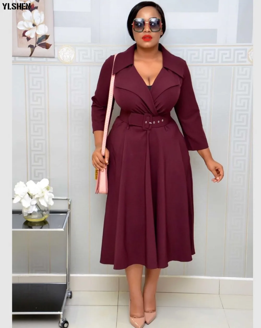 African Dresses for Women Dashiki Long Sleeve Ladies African Clothes Bazin Riche Ankara Africa Dress New Fashion Robe Africaine 06