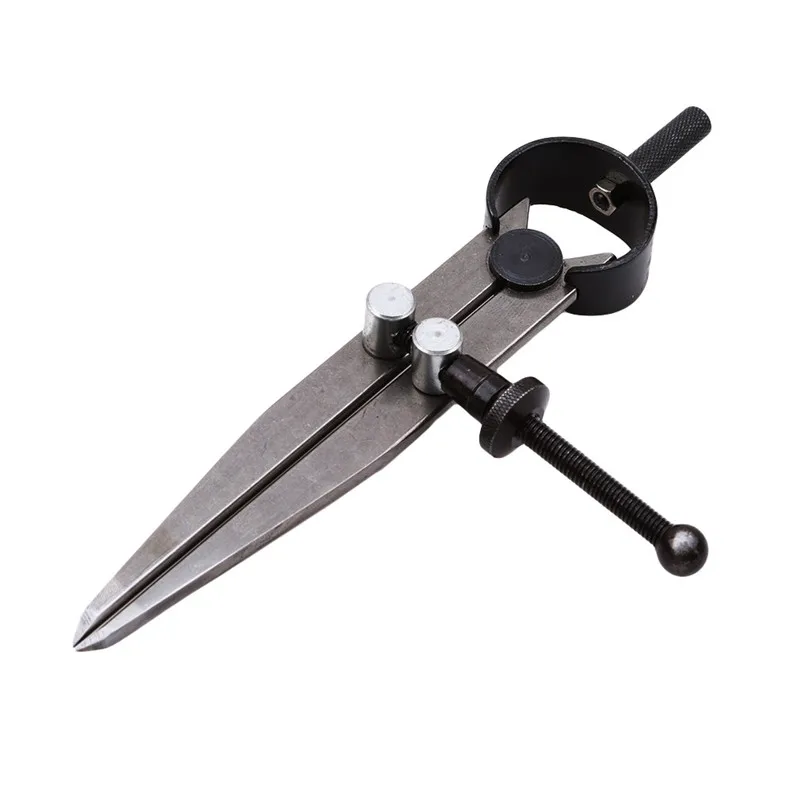 Divider Wheel Compass Leather Stitch Hole Distance Measure Compass Leather Divider Tool Carbon Steel Scriber-0