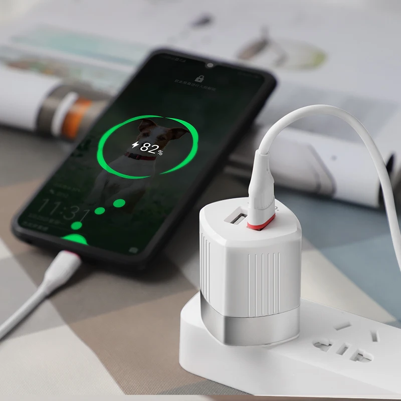 HOCO C55, 20 шт./лот,, 5 В, 2,4 А, USB зарядное устройство для iPhone 11 Xs Max, США, вилка, настенное зарядное устройство, адаптер для samsung, Xiaomi, huawei