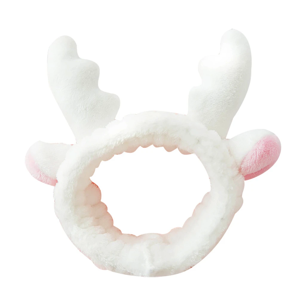 Solid Antlers Ears Headband Comfortable Rabbit Ear Spa Bath Shower Make Up Wash Face Cosmetic Hairband Hair Bands 1111