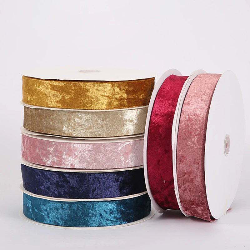 Decoration Sewing Fabric Hair supplies Bows Gift Wrapping  Velvet Ribbon 