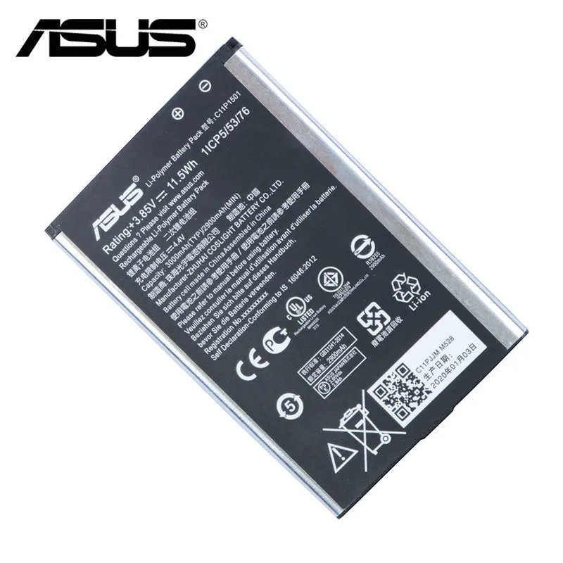 Оригинальный аккумулятор ASUS C11P1501 ZE550KL для телефона ZenFone2 Laser 5 дюйма/6 дюймов ZE601KL