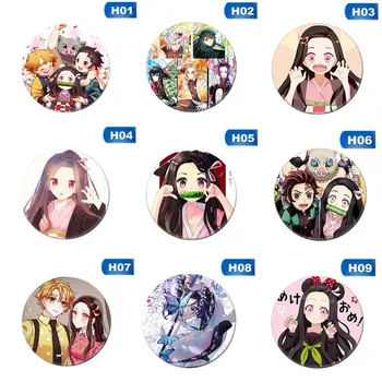 

Anime Badges Demon Slayer: Kimetsu No Yaiba Brooch Japan Anime Brooches & Pins For Clothes Bags