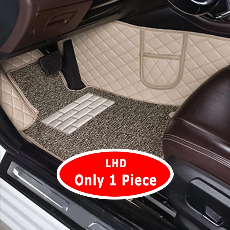 LHD – tapis de sol de voiture Double couche avec boucle en fil