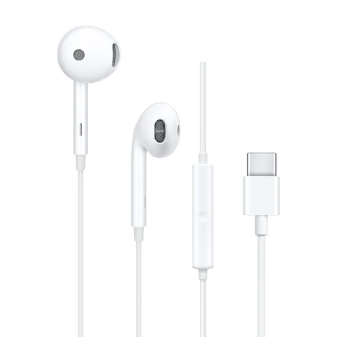 Type C 3.5mm Original OPPO Deep Bass Wired Earphone MH319 with Mic Semi Entering in Ear