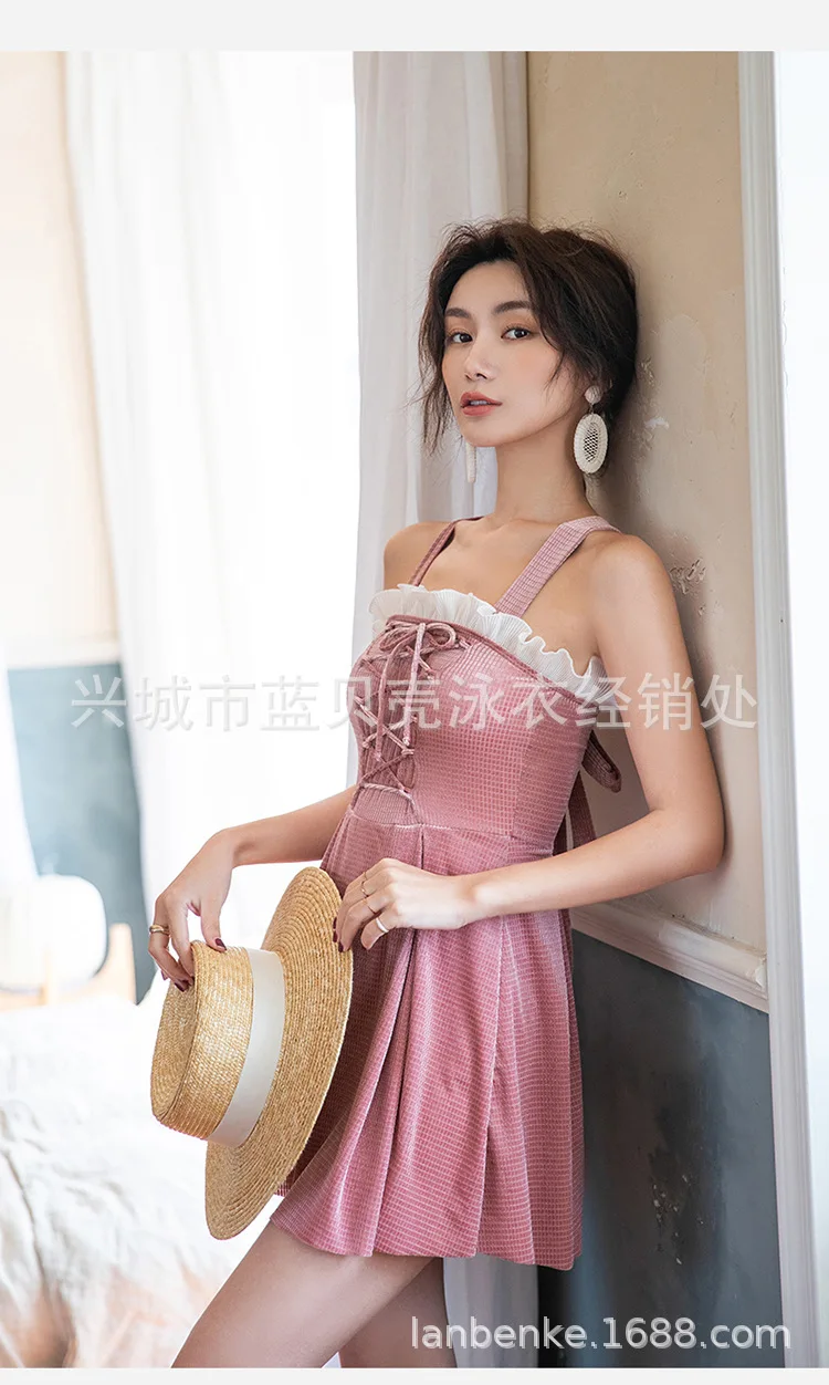 Trajes De Bano Mujer, купальный костюм для женщин, одежда для плавания размера плюс, закрытый купальник бикини, Женский цельный модный купальные костюмы для похудения