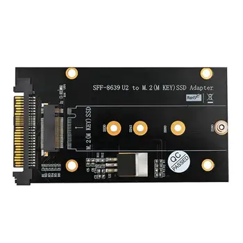 

U.2 SFF-8639 to M2 SSD Adapter U.2 to M.2 NVME SSD M Key Expansion Card Board for 2230 2242 2260 2280 M2 SSD Add On Card