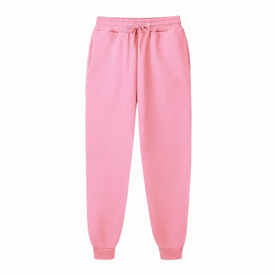 Мужские зимние штаны новые флисовые прямые брюки Mirco спортивные штаны Повседневная Свободная уличная одежда длиной до бедер мужские брюки 13 цветов - Цвет: Розовый
