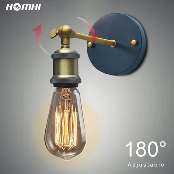 

industrial wall light loft decor bedroom lamp gold metal wall sconce rustic country decor adjustable e27 led steampunk cafe bar