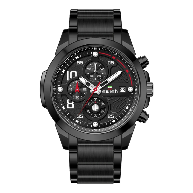 Z6 SWISH Топ бренд мужские спортивные часы мужские s часы из нержавеющей стали Кварцевые часы Relogio Masculino - Цвет: Z6