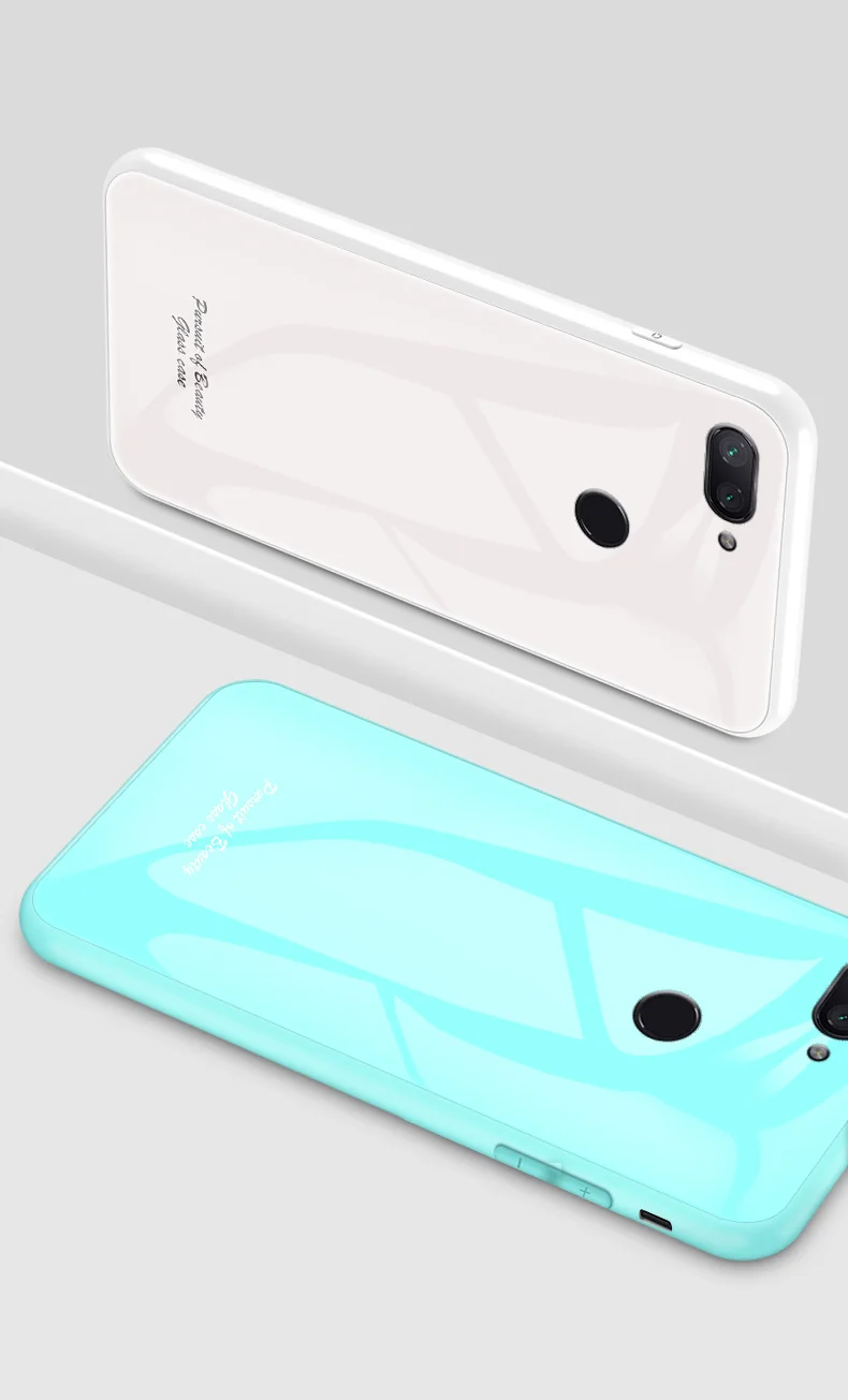Macaron стеклянный чехол для Xiaomi Mi 8 Lite, Модный милый ударопрочный задняя крышка для Xiaomi Mi 8 Explorer, задняя крышка для телефона