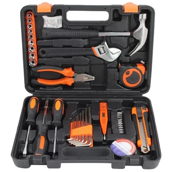 

Hand Tool Set 38 Universal Repair Hybrid Tool Kit with Robust Socket Wrench Screwdriver