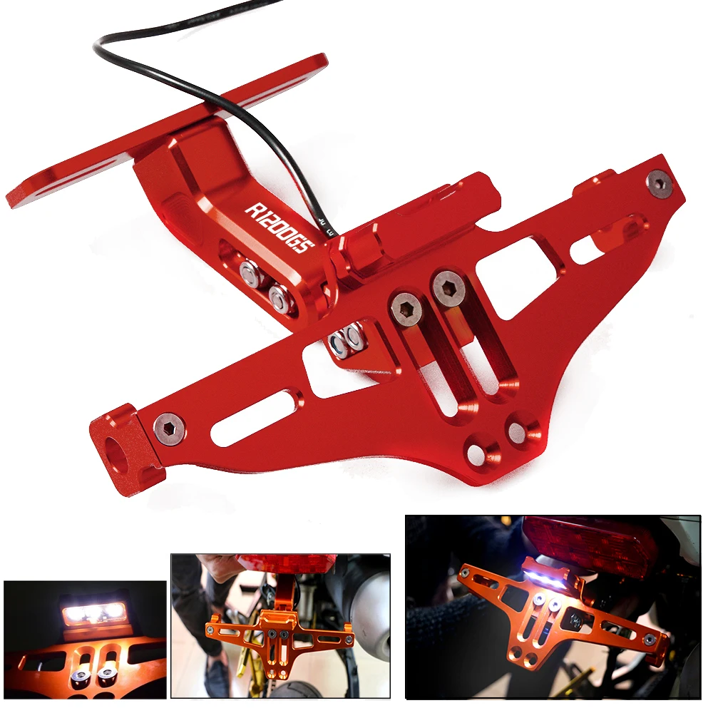 

For BMW R 1200 GS LC R1200GS ADV Adventure 2014 2015 2016 Motorcycle Adjustable Bracket Licence Plate Holder Frame Number Plate