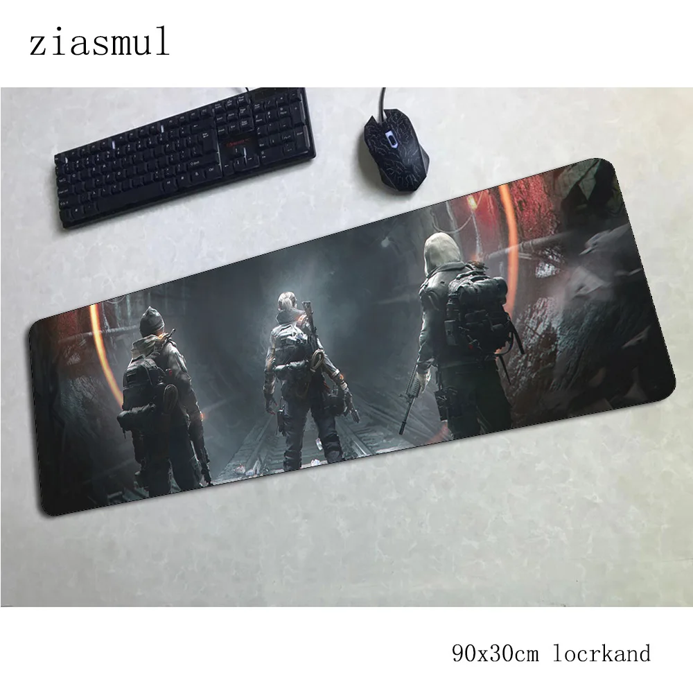 Коврик для мыши tom clancy's the division 900x300x3 мм коврик для мыши xl игровой коврик для мыши геймер натуральные резиновые коврики для мыши Клавиатура ПК pad