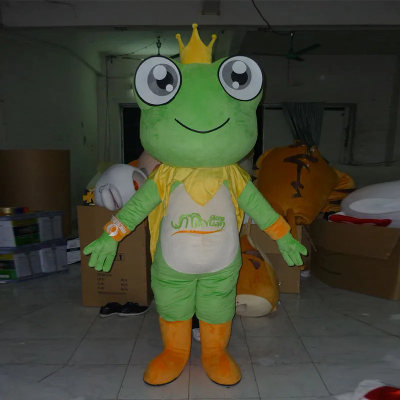 

Adult plush green frog mascot costume animal costume cartoon costume