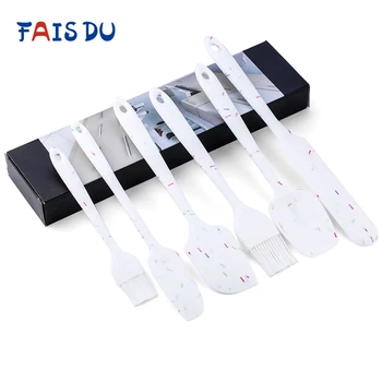 

Silicone Spatula Mixing Knife Spatula Oil Brush Integrated Set Cake Cream Pancake Tool Set Kitchen Baking Tools