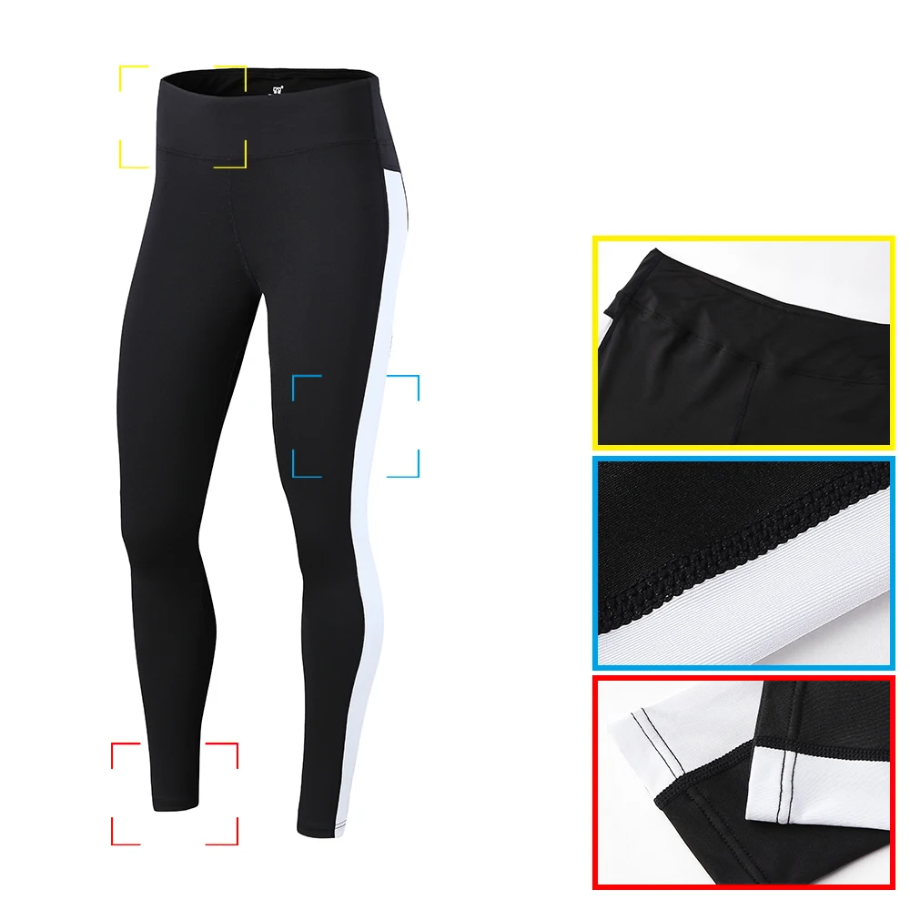 Gym Yoga Pants Women's New Running Fitness Leggings Sports Training Workout Patchwork Trousers