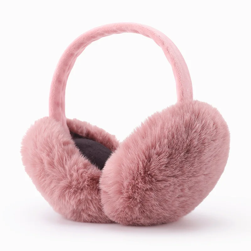 Women\'s Winter Plus Velvet Thickened Earmuffs Warm Plush Windproof Earmuffs Removable and Washable Foldable Fluffy Ear Warmers