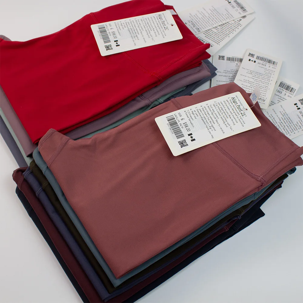 Classic2.0 Fitness Women Sports Pants Tight High Waist Yoga Leggings Gym Athletic High-rise Align Buttery Soft Custom Lulu Logo