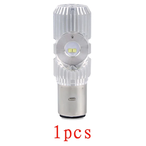 Светодиодный Ba20d мотоциклетные фары 12V 2400lm 6500 к супербелый Ba20d COB светодиодные фары противотуманные лампы для мотороллер трактор ATV - Цвет: 1pcs silver L12