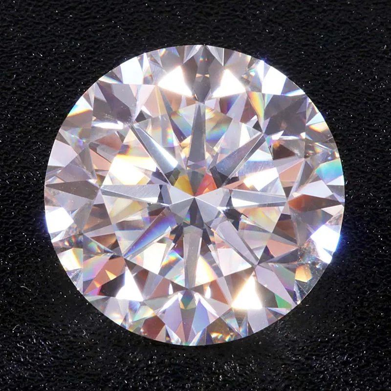 Tester Positive Including Certification 2 ct D Color 8 mm Round Brilliant 3Ex Cut VVS Shape Lab Grown Loose Diamond Moissanite | Украшения