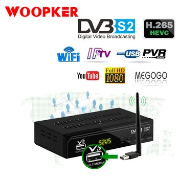 

S2 HD Digital Terrestrial Satellite TV Receiver Combo DVB S2 H.264 MPEG4 TV Tuner Support Youtube Bisskey Set Top Box