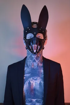 Bdsm Mask Punk Leather Motorcycle Haze Face Mask Male Dust Windproof Adult Games Bondage Restraints Cosplay Sex Toys For Men Gay 4