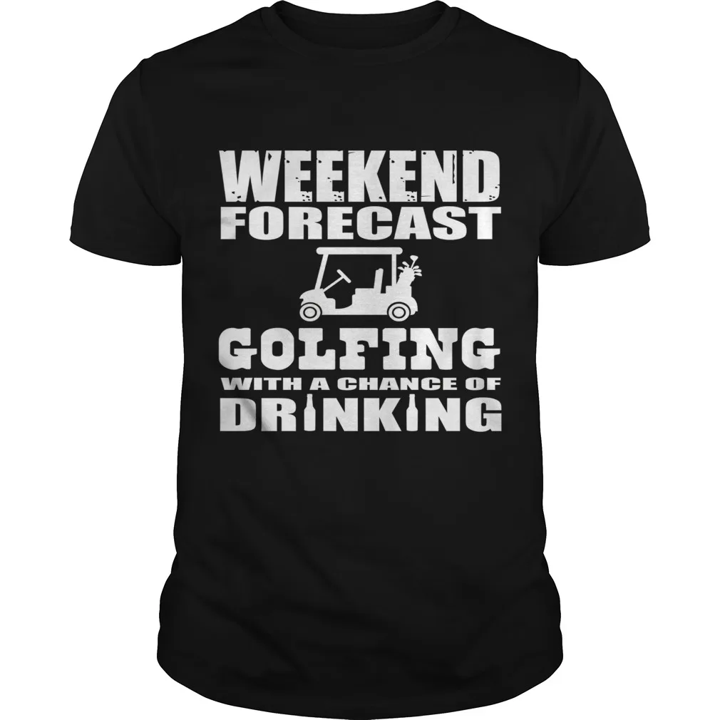 

Golfing Hobby Weekend Forecast Men's T Shirt