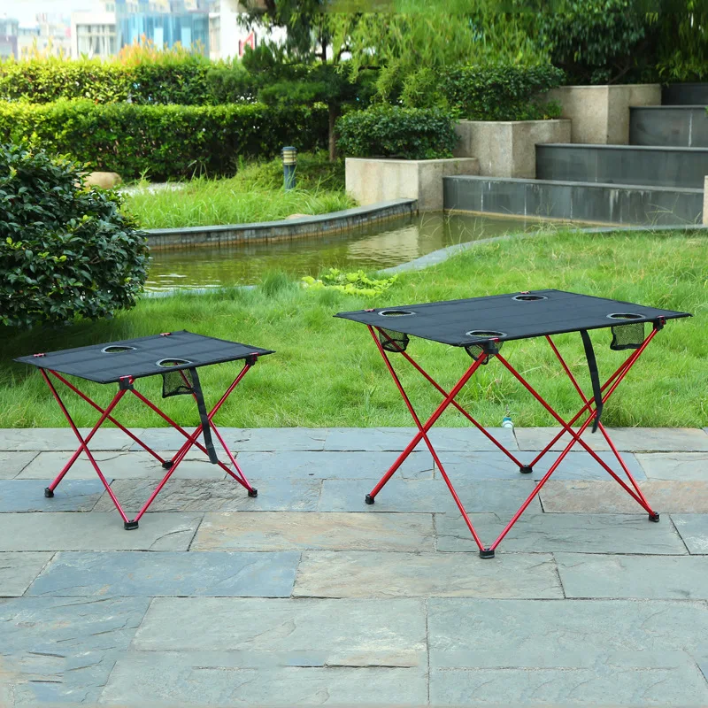 Picnic Camping Table Folding Beach Portable Fishing Tables Outdoor Backpacking Lightweight Roll-Up Desk Garden Furniture