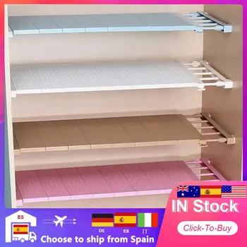 

Adjustable Closet Organizer Storage Shelf Wall Mounted DIY Kitchen Rack Space Saving Wardrobe Decorative Shelves Cabinet Holder