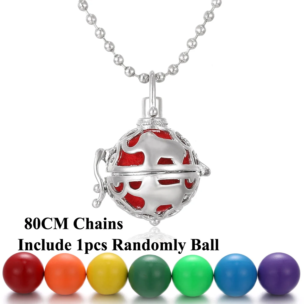 Винтажное ожерелье с медальоном, музыкальным ангелом, ожерелье для беременных, эфирное масло для ароматерапии - Окраска металла: 26