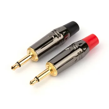 

3.5mm Mono Plug Gold Plated Male Audio Connectors Headphone Jack 3.5 Adapter Solder DIY Earphone Repair Cable Hifi Mini Jacks