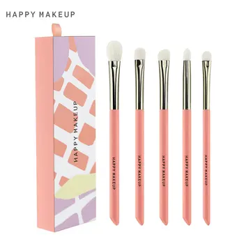 

5pcs / set Profession Cosmetic Makeup wool Brush Eye Shadow Brushes Blending Multipurpose Beauty Tool Set