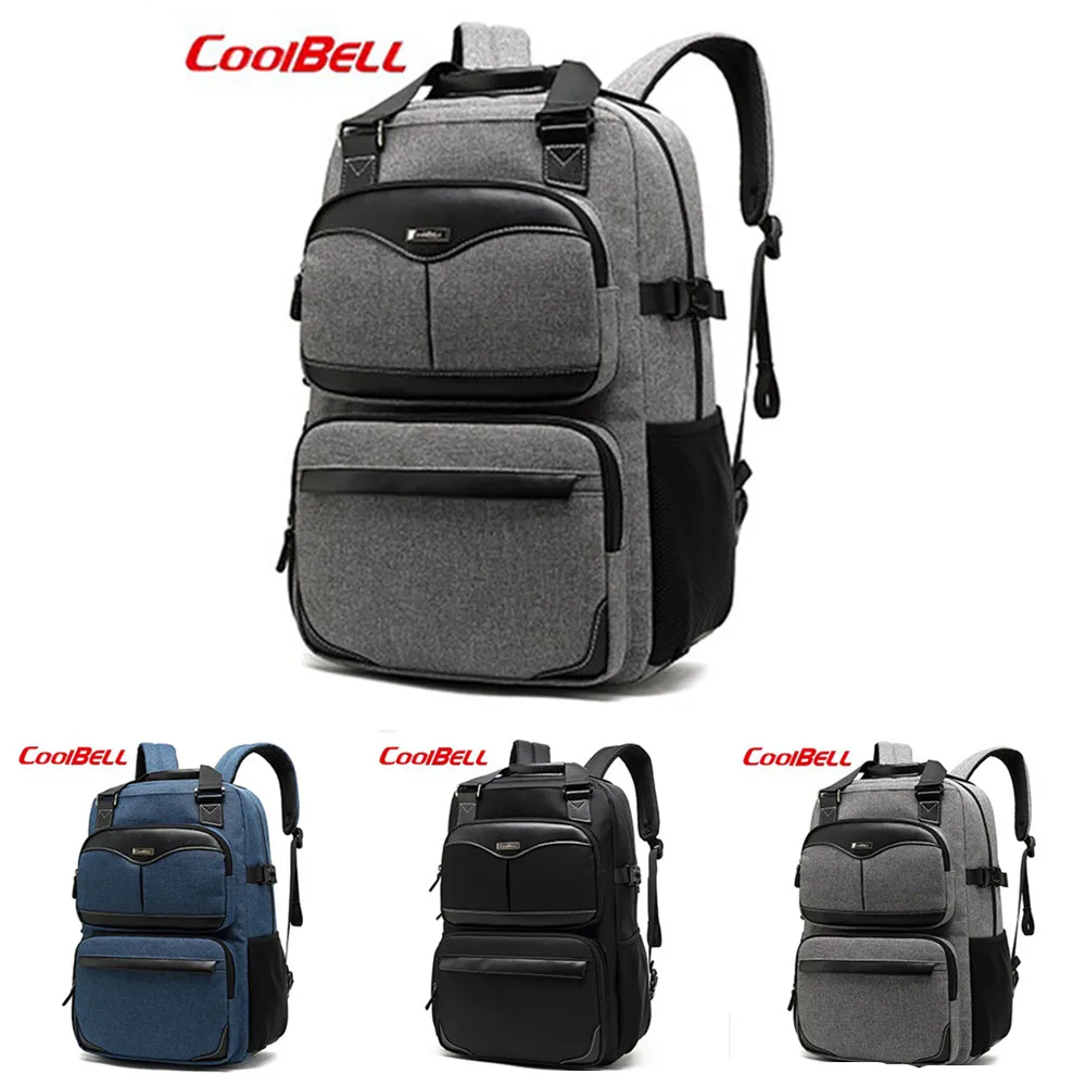 COOLBELL рюкзак 17 дюймов рюкзак для ноутбука многофункциональный бизнес рюкзак модный рюкзак для путешествий студенческие рюкзаки