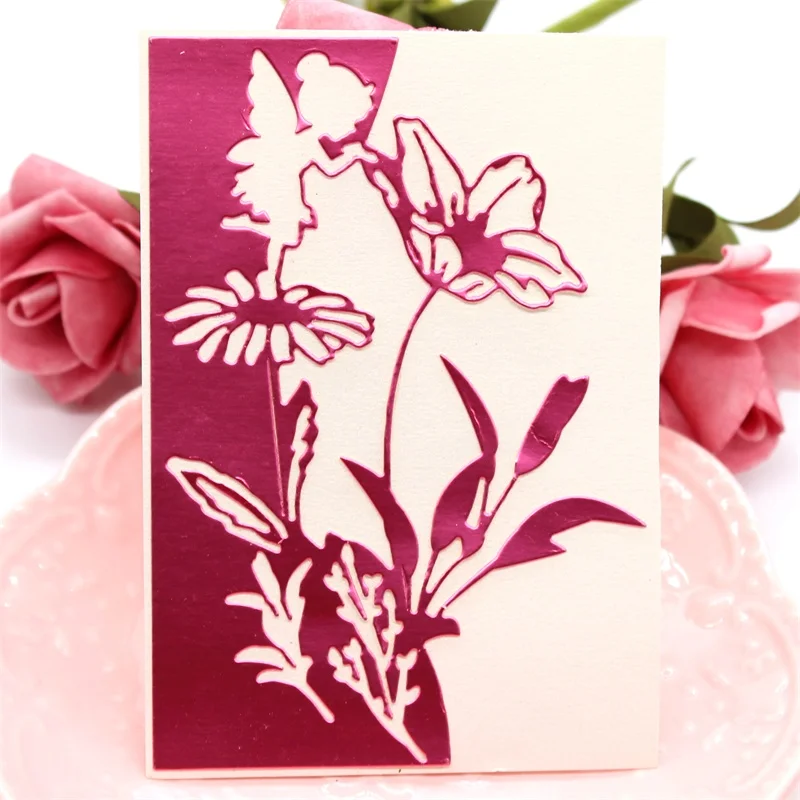 

Flower Border Metal Cutting Dies Stencils for DIY Scrapbooking/photo album Decorative Embossing DIY Paper Cards