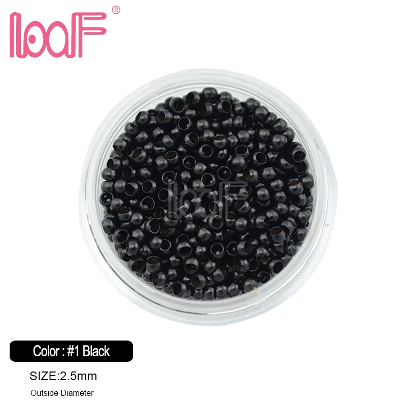 LOOF(10000 шт) 10 баночек 2,5 мм с 7 цветами нано микро медные бусины/звенья i tip Инструменты для наращивания волос