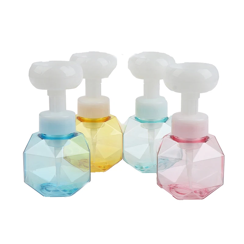 250/280/300ML Soap Bottle Foaming Lotions Refillable Bottle Flower Pump Head Soap Shampoo Cosmetic Empty Bottle
