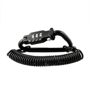

Motorcycle Helmet Accessories Anti-Theft Code Lock Universal Retractable Spring Buckle Rope Lock Device