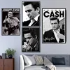 Johnny Cash American Singer and Songwriter Wall Art Printed on Canvas 1