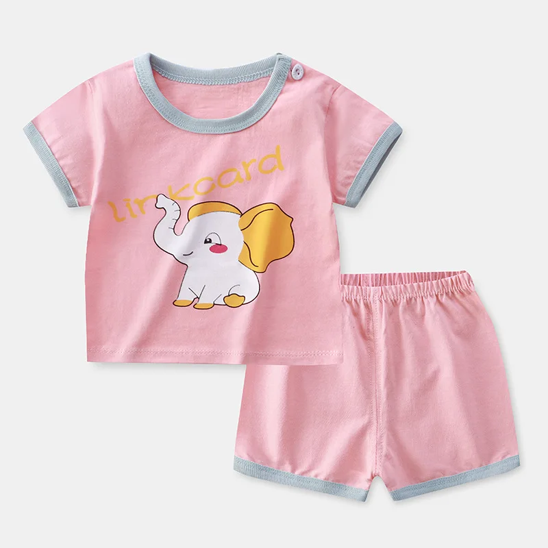 

ZWF859 cotton sets Tops+shorts cute baby toddler clothing sets baby linen short sleeve Hot pants Two-piece set baby