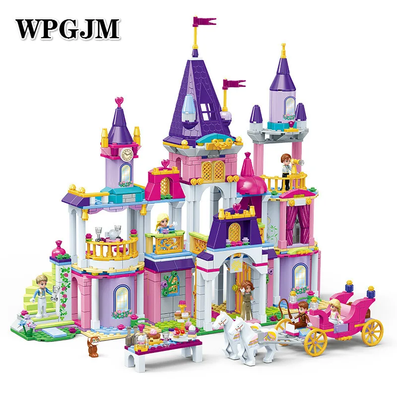 

992PCS Beauty and Beast Princess Bella Enchanted Castle Building Blocks Bricks Kids Toys Compatible Legoings Girls Friends