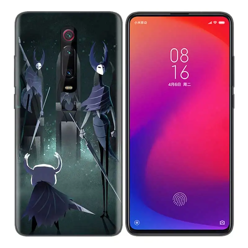 Синий Черная мягкая силиконовая сумка чехол для Xiaomi mi 9T CC9 Red mi 4 4X5 6 6A 7 7A Note Plus K20 Pro F1 Tampa Fall Cas Hollow Knight - Цвет: Синий
