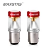 2x S25 1157 BAY15D P21/5W LED Chip Lamp Bulb Car Turn Signals Brake Back-Up Light With Lens Daytime Running Light White/Yellow ► Photo 1/6