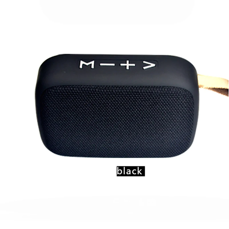 Черный Беспроводная Bluetooth Колонка портативная наружная мини Колонка колонка с поддержкой u-диска и tf-карты с функцией радио Прямая поставка - Цвет: Черный