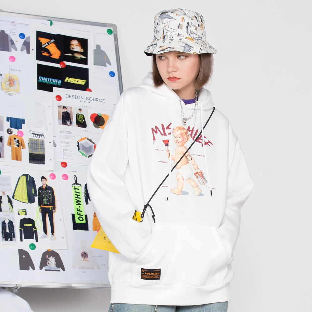 OSCN7 High Street печати флисовая толстовка женщина осень уличная плюс бархатные толстовки оверсайз женщины 8032A